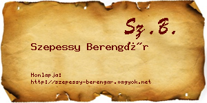 Szepessy Berengár névjegykártya